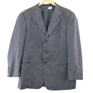 Armani Collezioni 100% wool charcoal 3 Button blazer Men's Size 44R